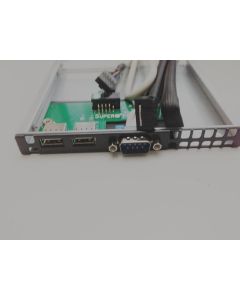 SuperMicro MCP-220-00007-01 Black USB/COM Port Tray For SC825 & SC836
